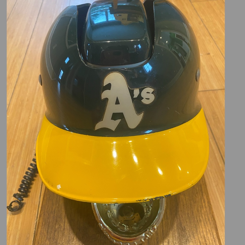 Vintage Oakland A's Helmut Telephone